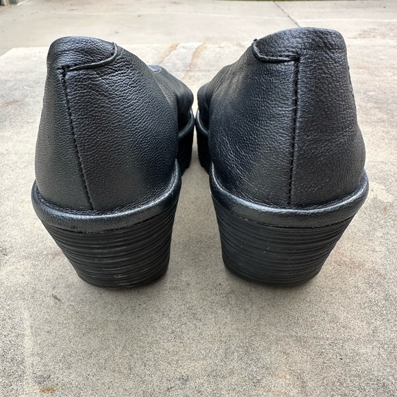 Fly London Yoma 307 Fly Peep Toe Wedge Sandals Slip-ons Pewter Size 40 US Size 9 - Picture 4 of 9